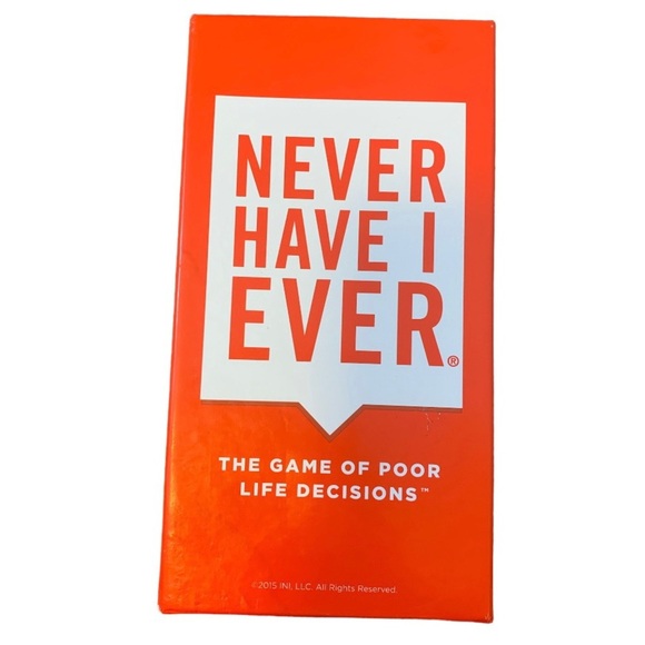 NEW NEVER HAVE I EVER Card Board Game, One Size Red - Picture 3 of 5